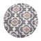 World Rug Gallery Cozy Moroccan Trellis Indoor Shag Area Rug 6'6'' Round Gray 2525GRAY6RND - alternate 2